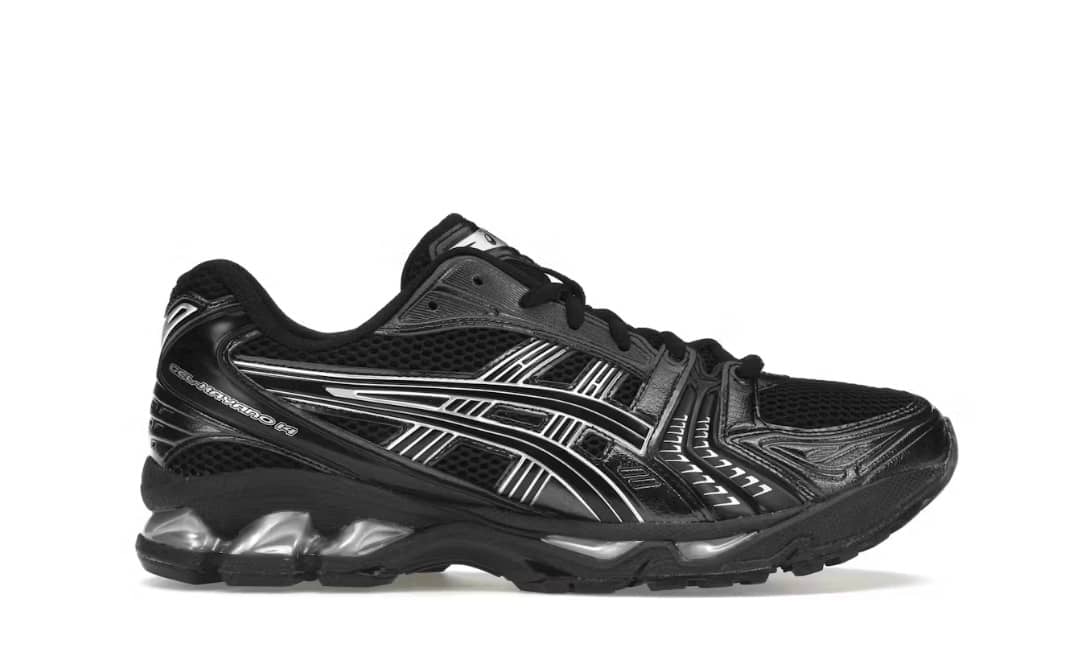  ASICS Gel-Kayano 14 -- Black / Silver — 