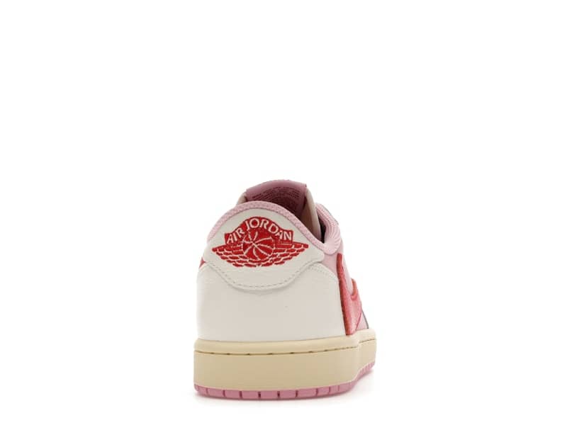 Jordan Air Jordan 1 Retro Low OG SP Travis Scott -- Sail / Tropical Pink —  — view 4