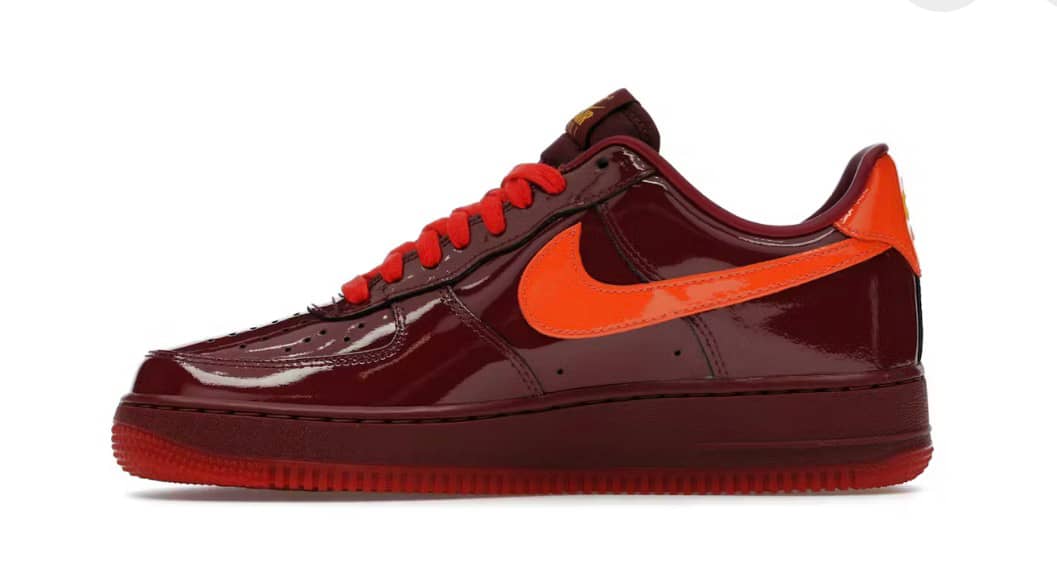 Nike Air Force 1 -- Patent Leather Red —  — view 3
