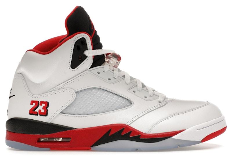Jordan Air Jordan 5 Retro — Fire Red Black Tongue (2025)